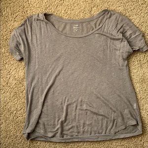 JCrew grey short sleeved cotton shirt